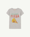 The Animals Observatory Hippo Kids T-Shirt Grey Pizza