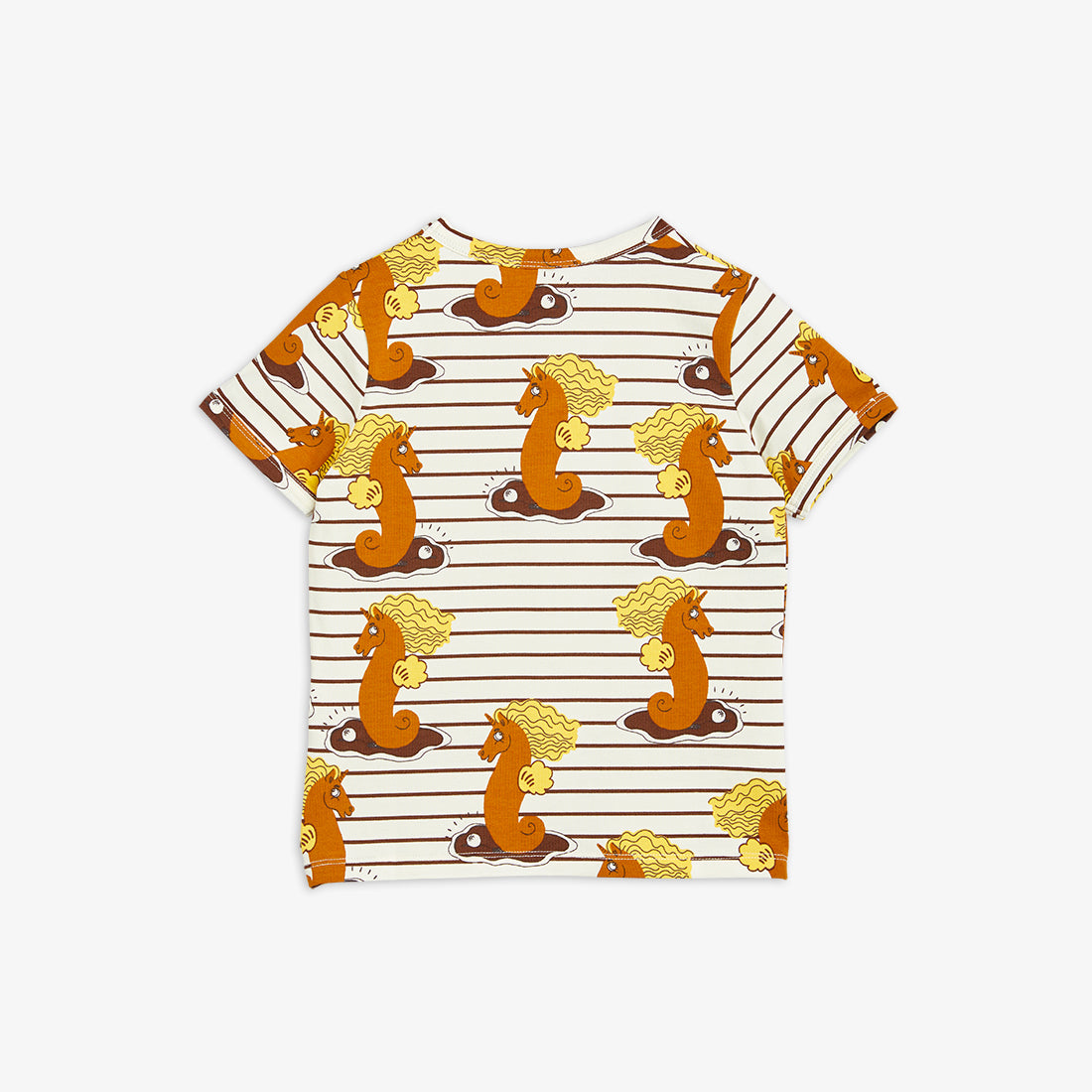 Mini Rodini Unicorn seahorse stripe yardage ss tee