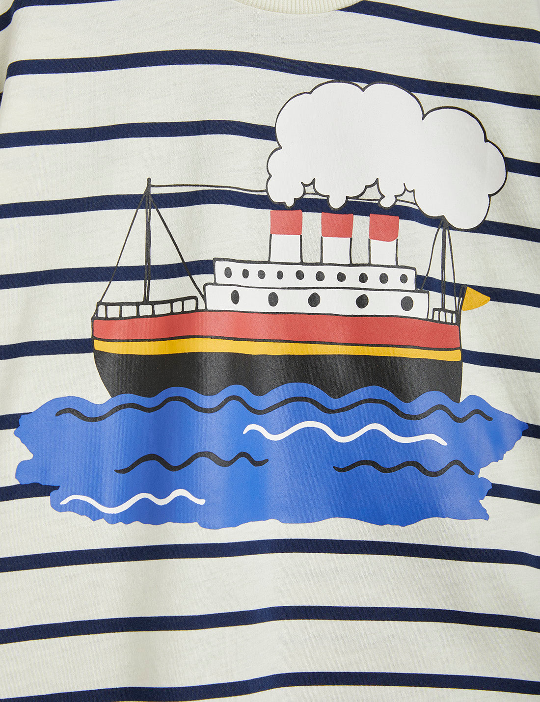 Mini Rodini Ferry stripe sp ss tee