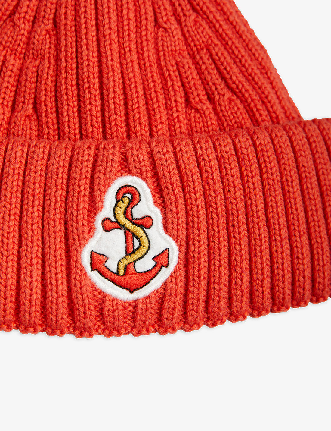 Mini Rodini Anchor short rib beanie