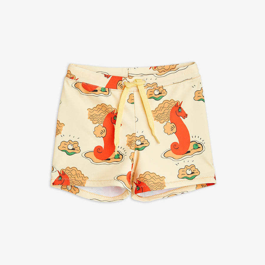 Mini Rodini Unicorn seahorse aop swim shorts