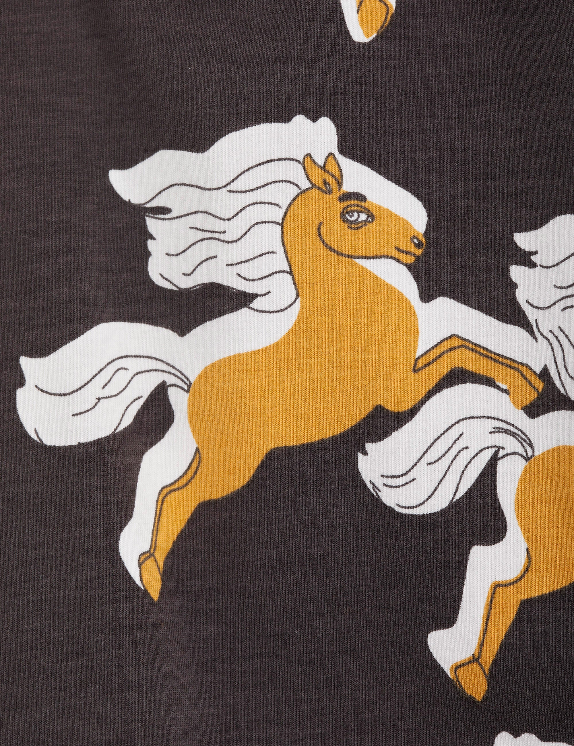 Mini Rodini Horses aop Legging Black