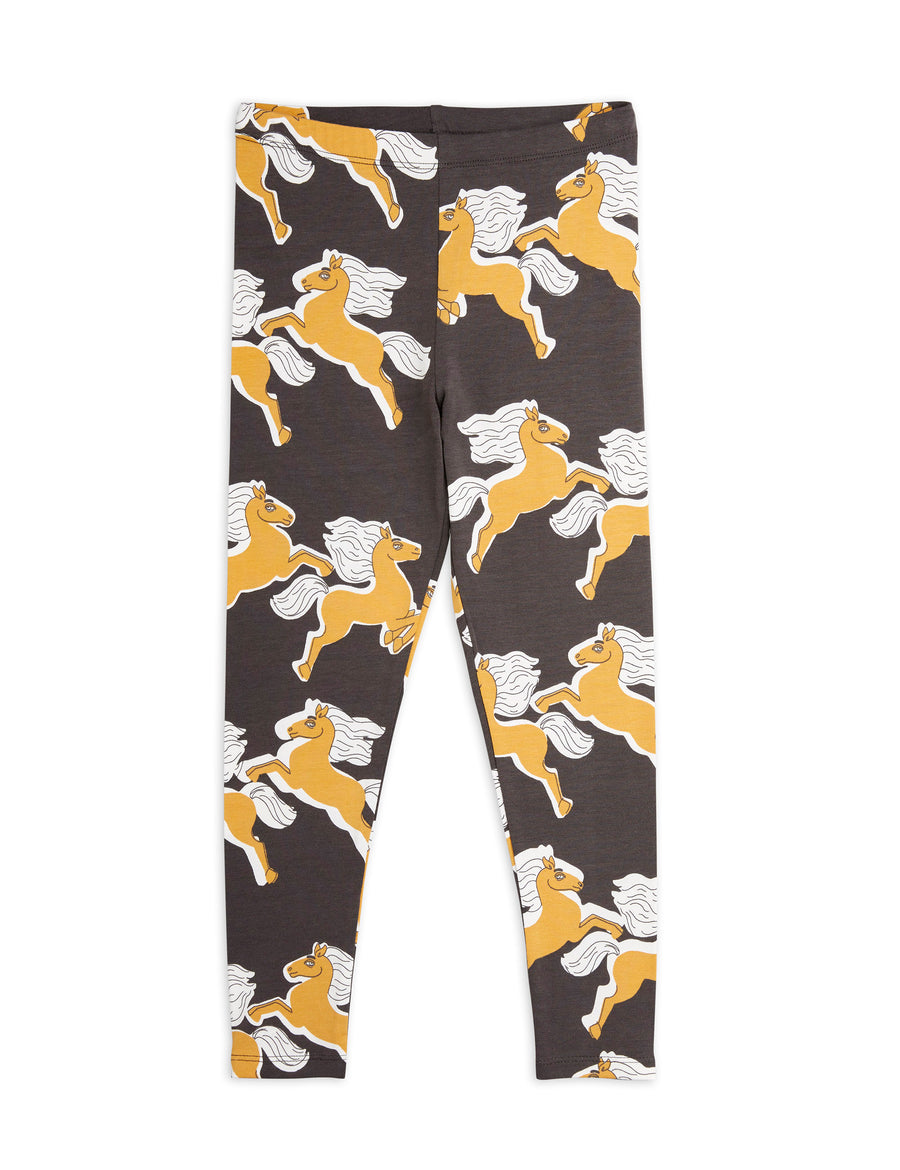 Mini Rodini Horses aop Legging Black