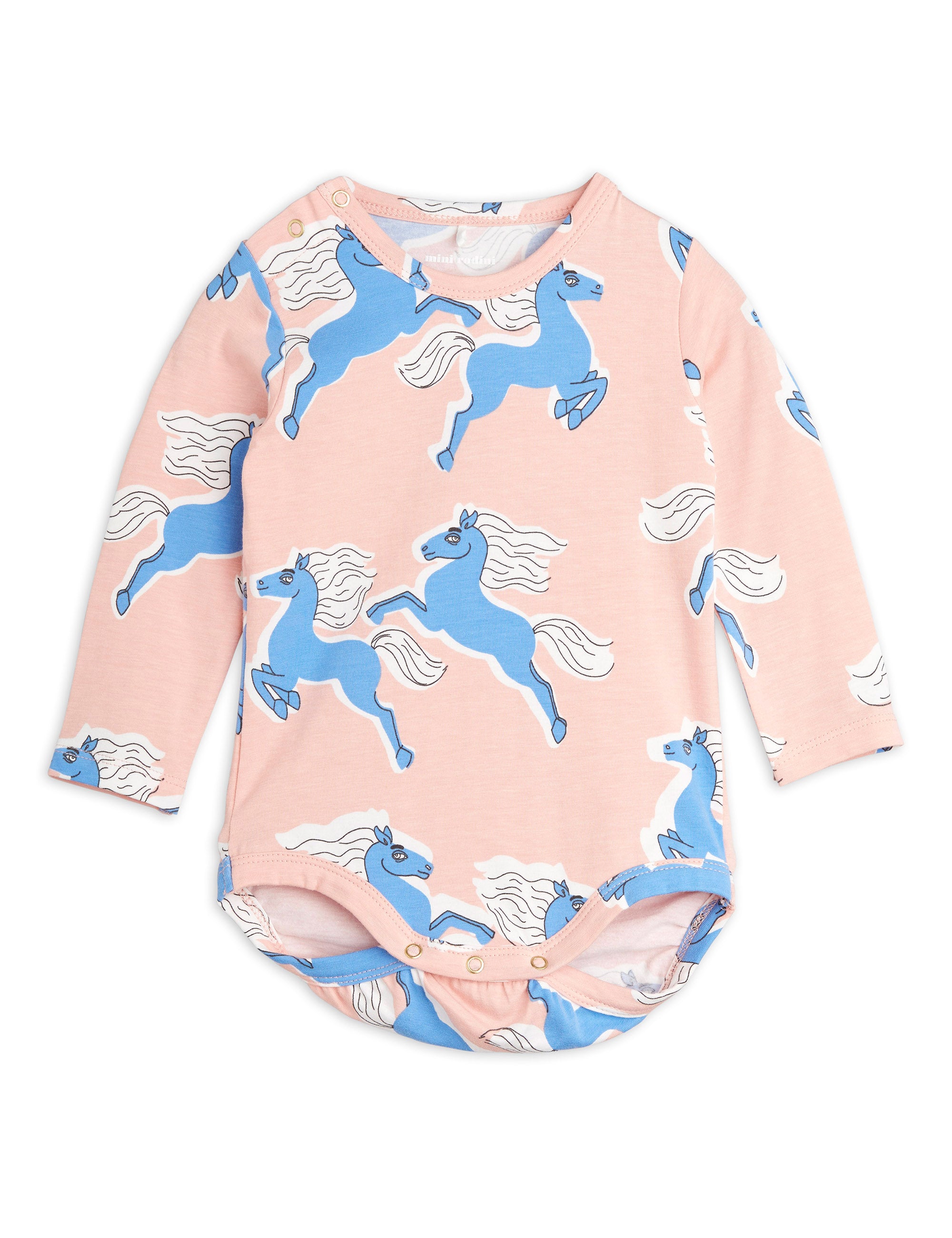 Mini Rodini Horses aop pink Body