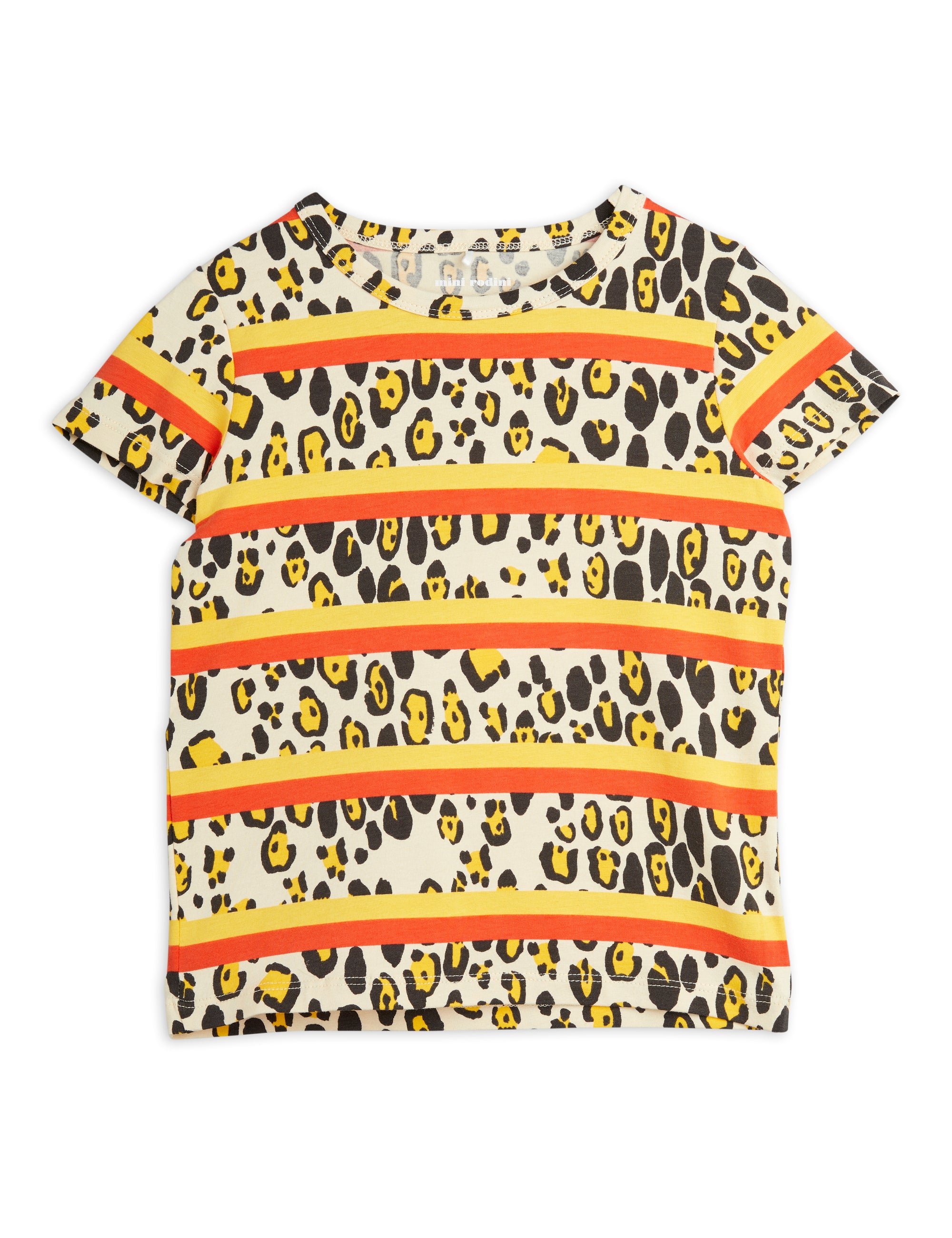 Mini Rodini Leopard Stripe Tee