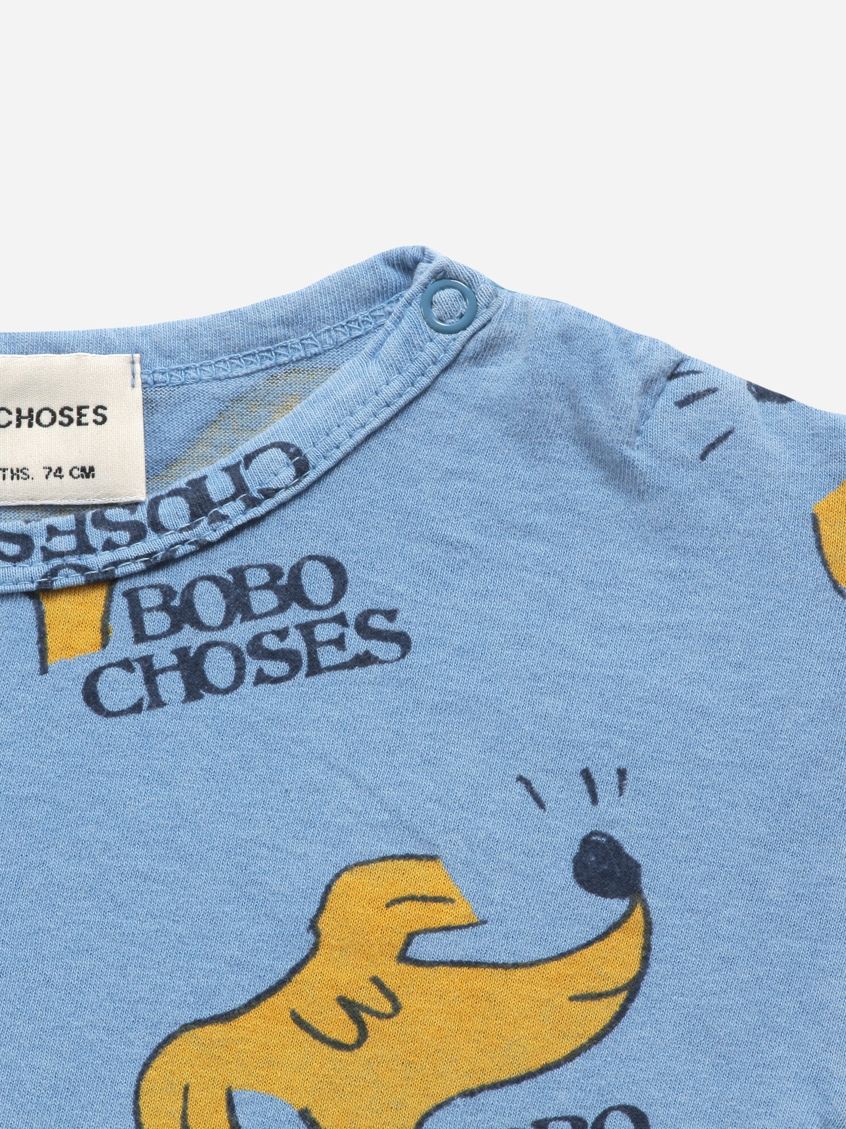 Bobo Choses sniffy dog all over short sleeve Baby Tee