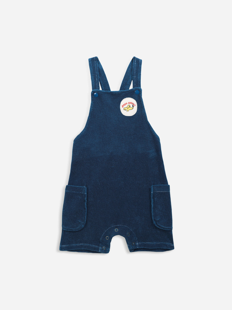 Sniffy Dog Patch terry Fleece Dungaree