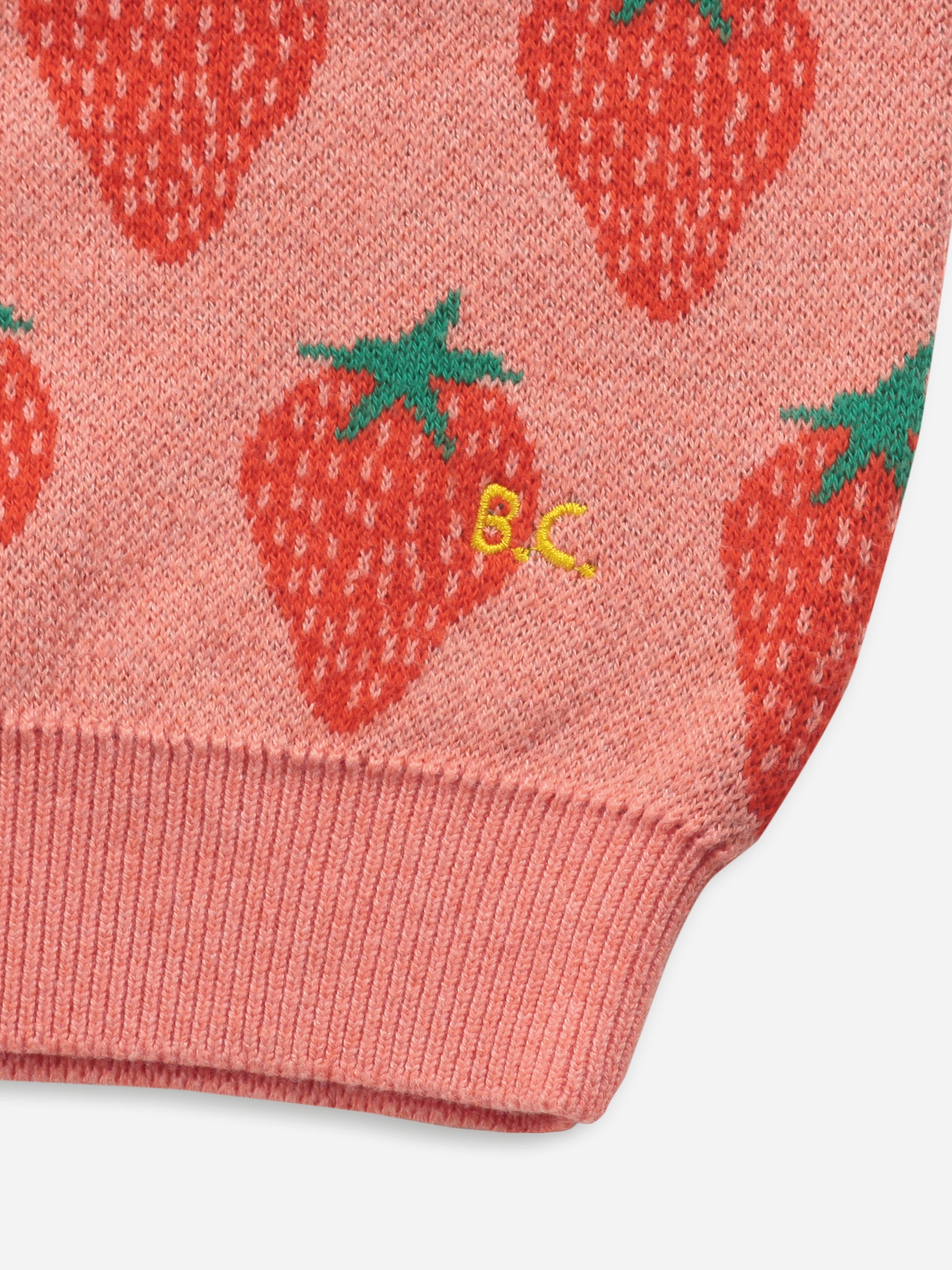 Bobo Choses Strawberry Jacquard Baby Jumper