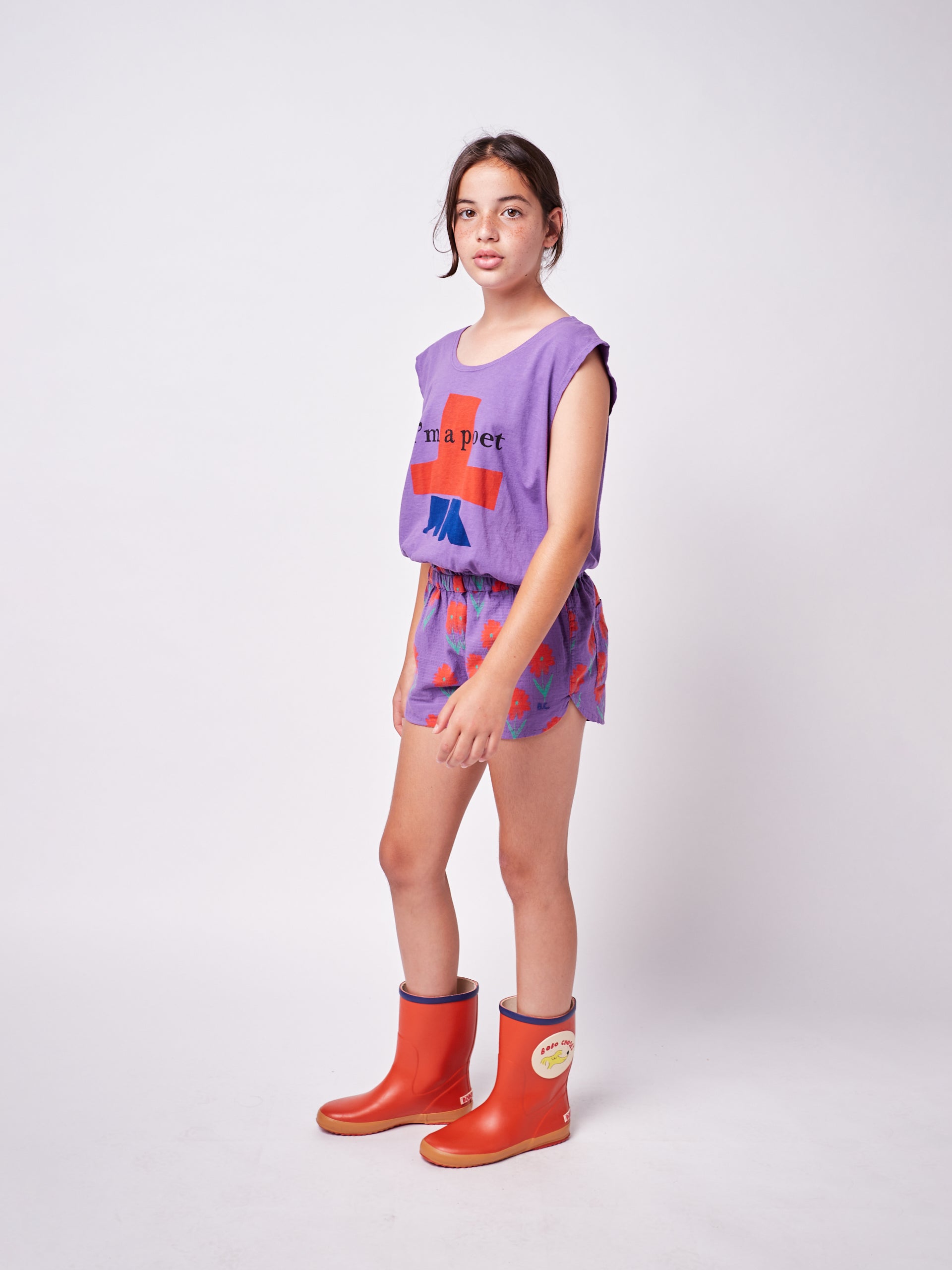 Bobo Choses Petunia all over woven shorts