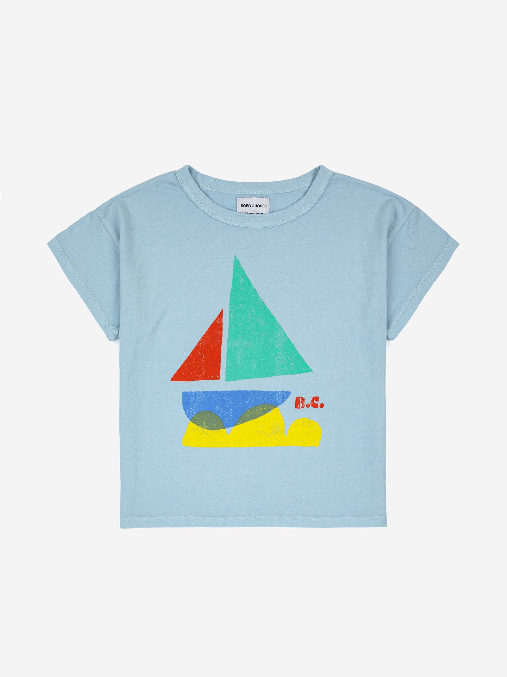 Bobo Choses Multicolour Sailboat All Over T-shirt