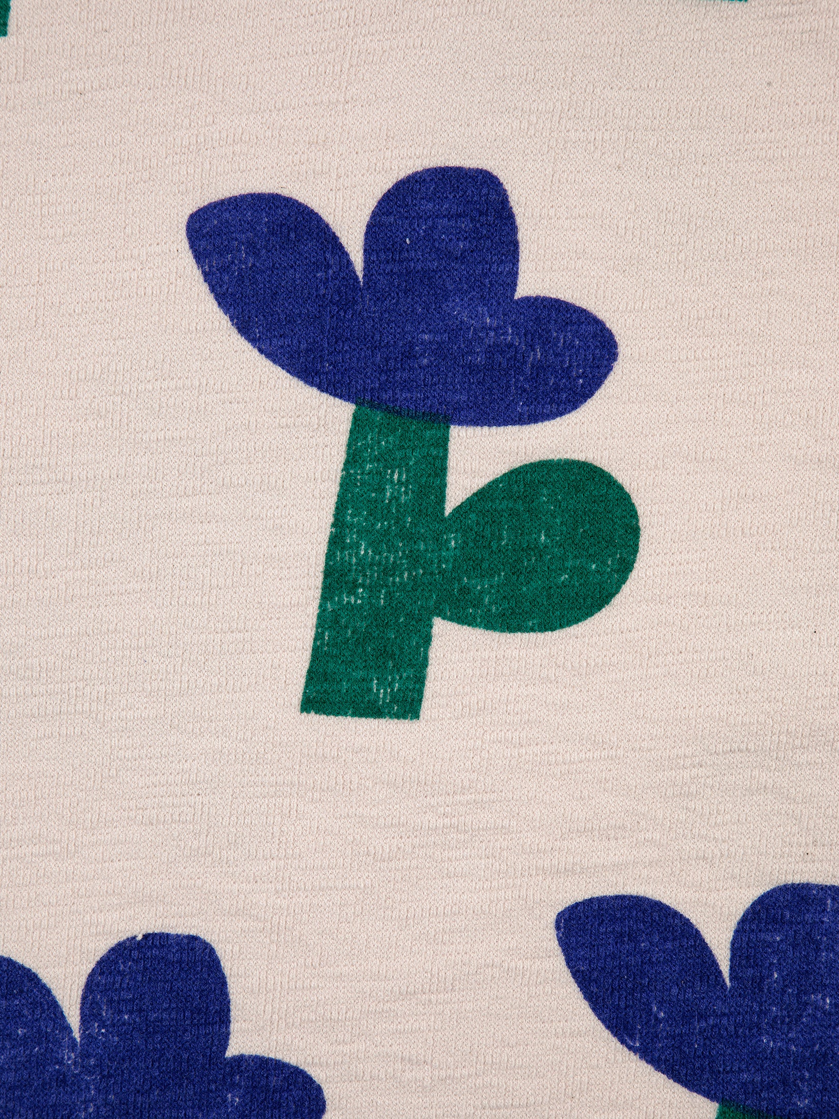 Bobo Choses Sea Flower All Over Cropped Sweatshirt