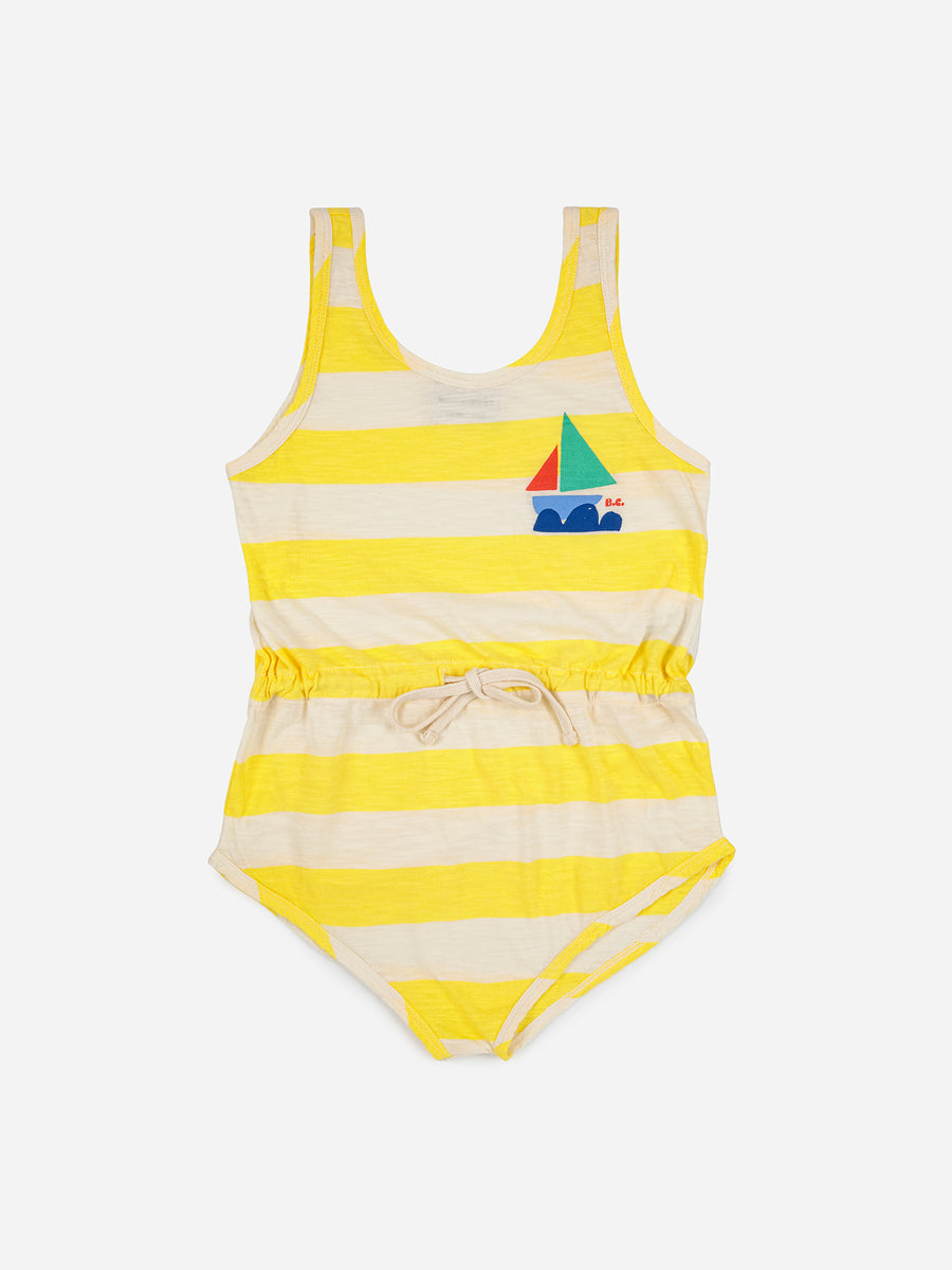 Bobo Choses Sea Yellow Stripes Playsuit