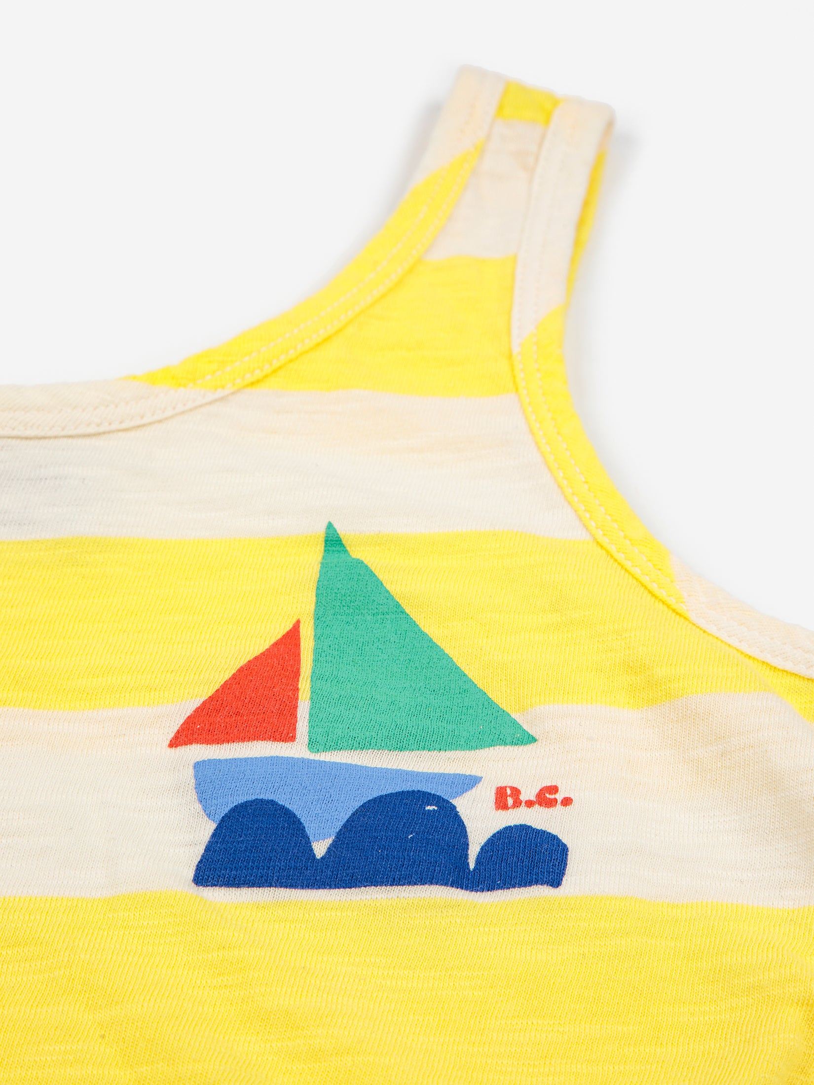 Bobo Choses Sea Yellow Stripes Playsuit