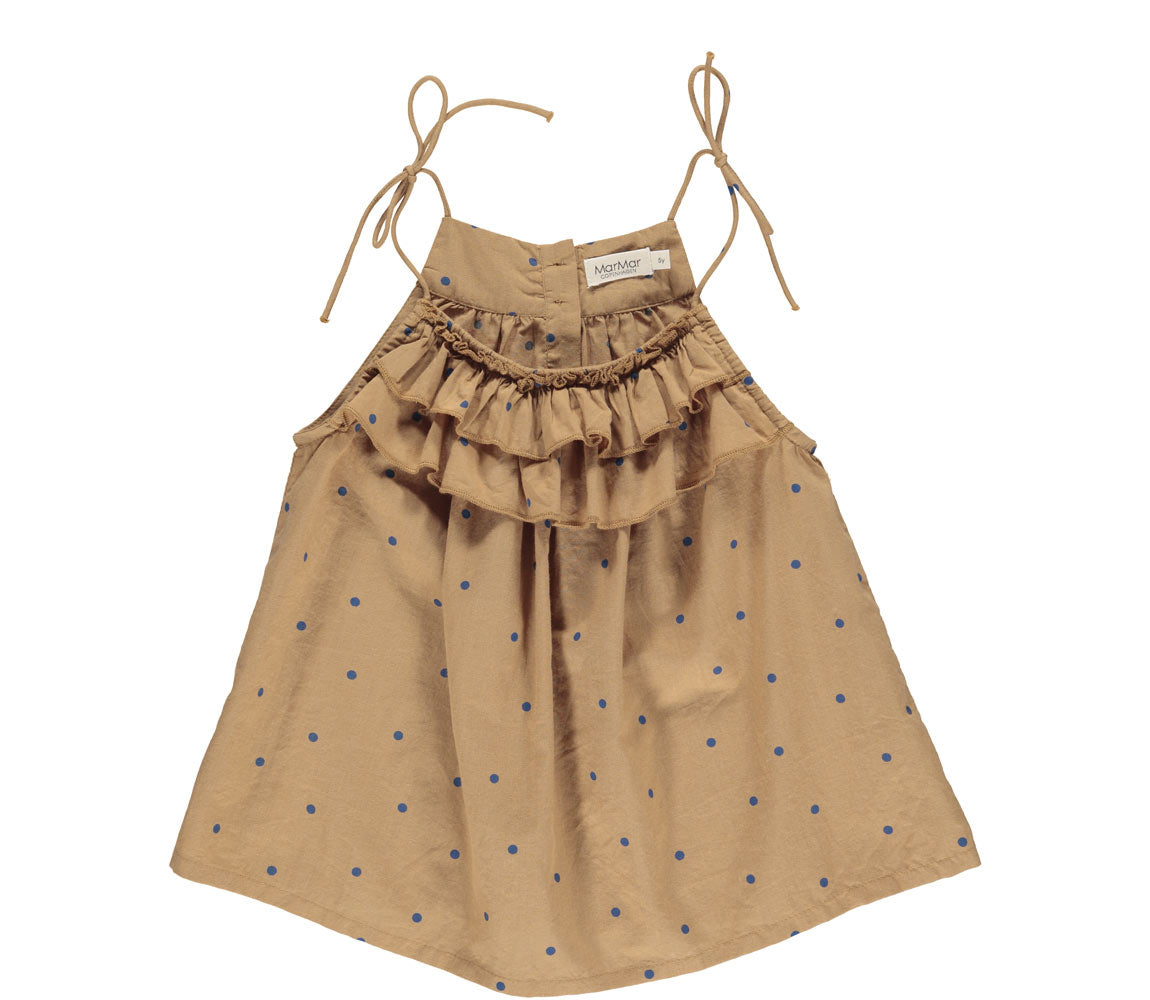 Marmar Copenhagen Trill Light Cotton Caramel Dot Swing top