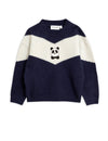 Mini Rodini Panda Knitted wool sweater