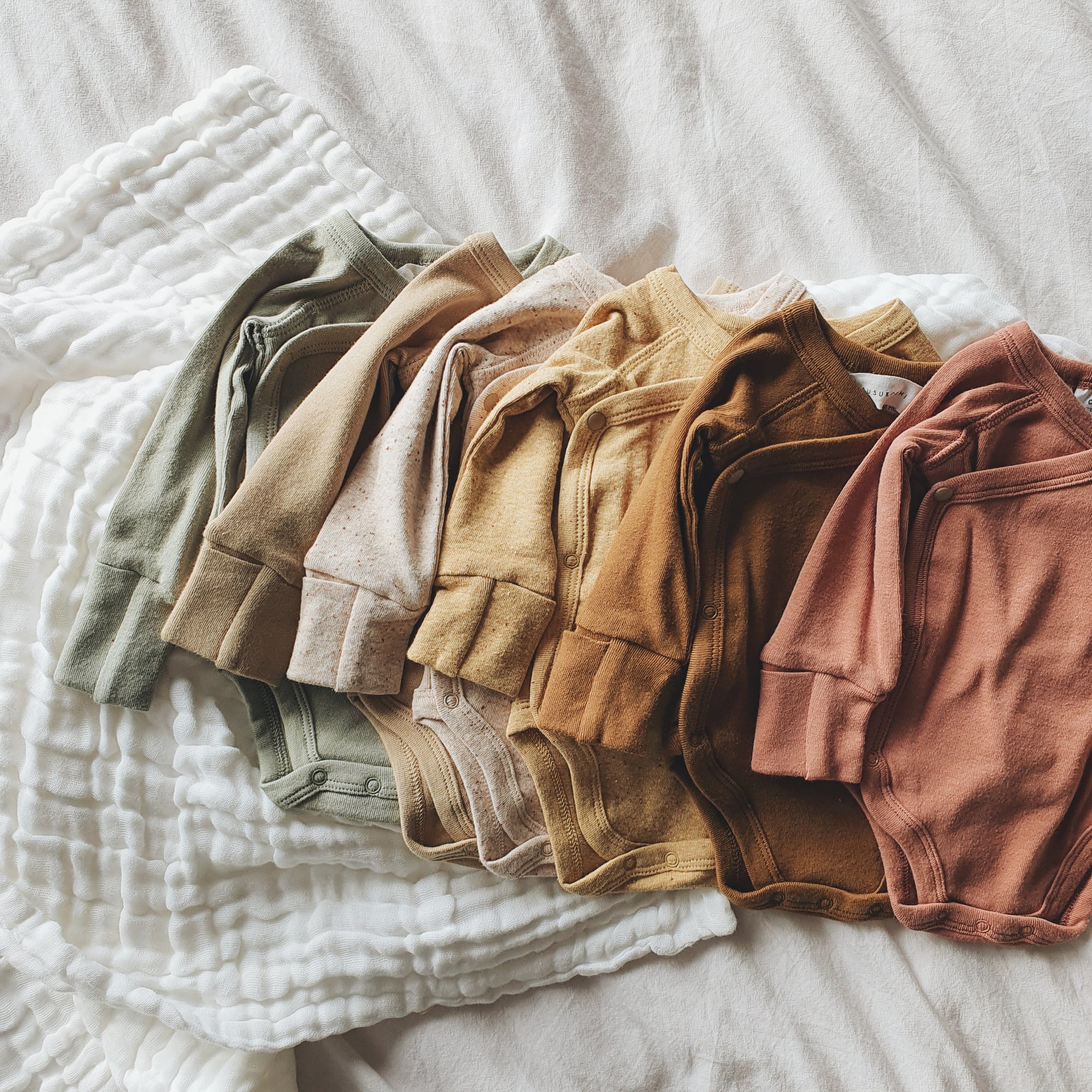 SUSUKOSHI Kimono Bodysuit L/S - Brass