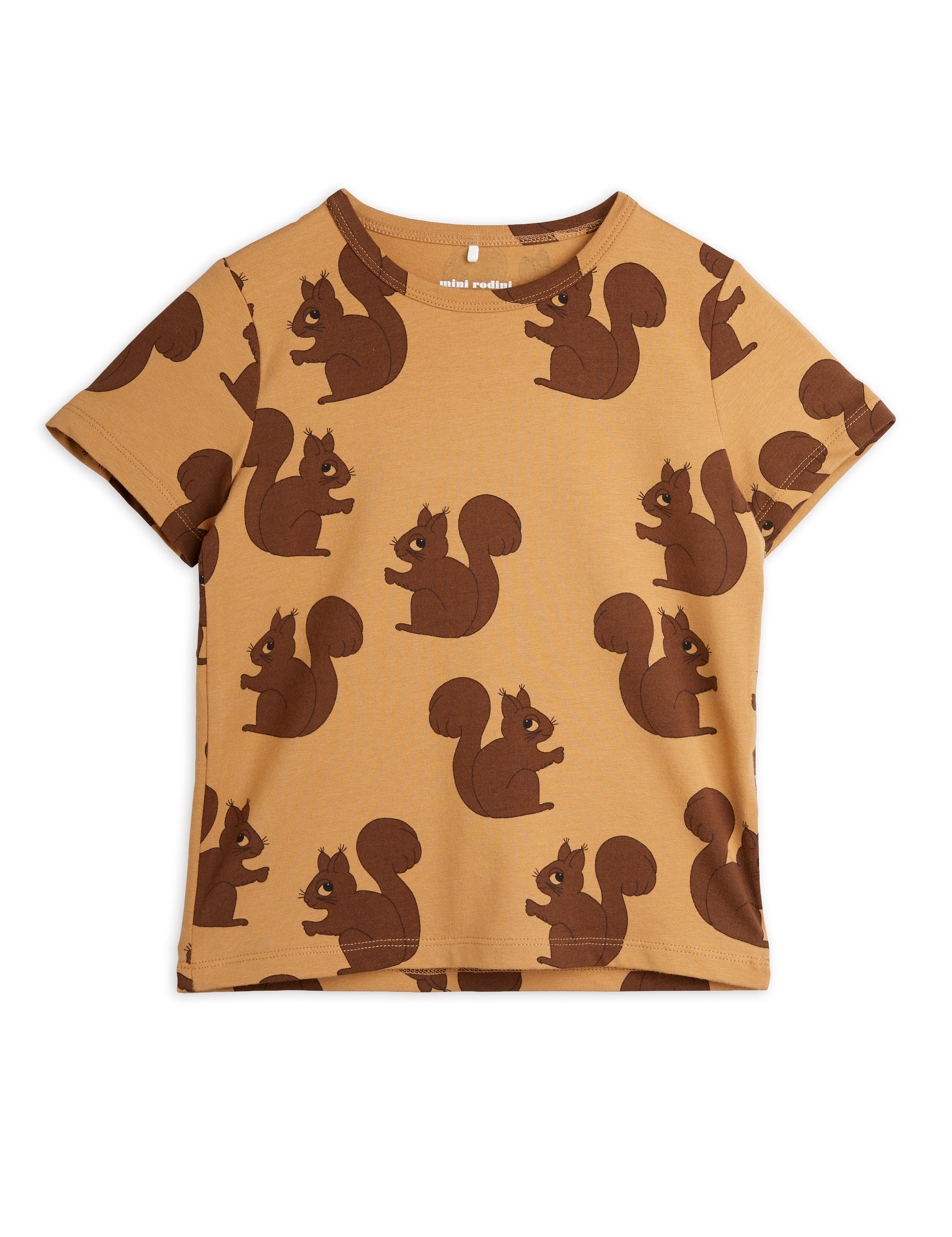 Mini Rodini Squirrel Tee Brown