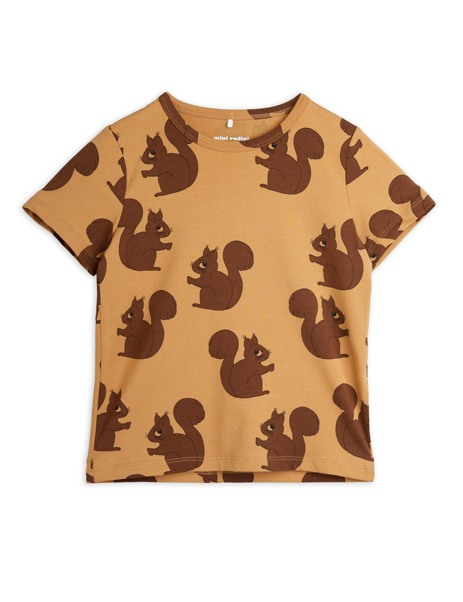 Mini Rodini Squirrel Tee Brown