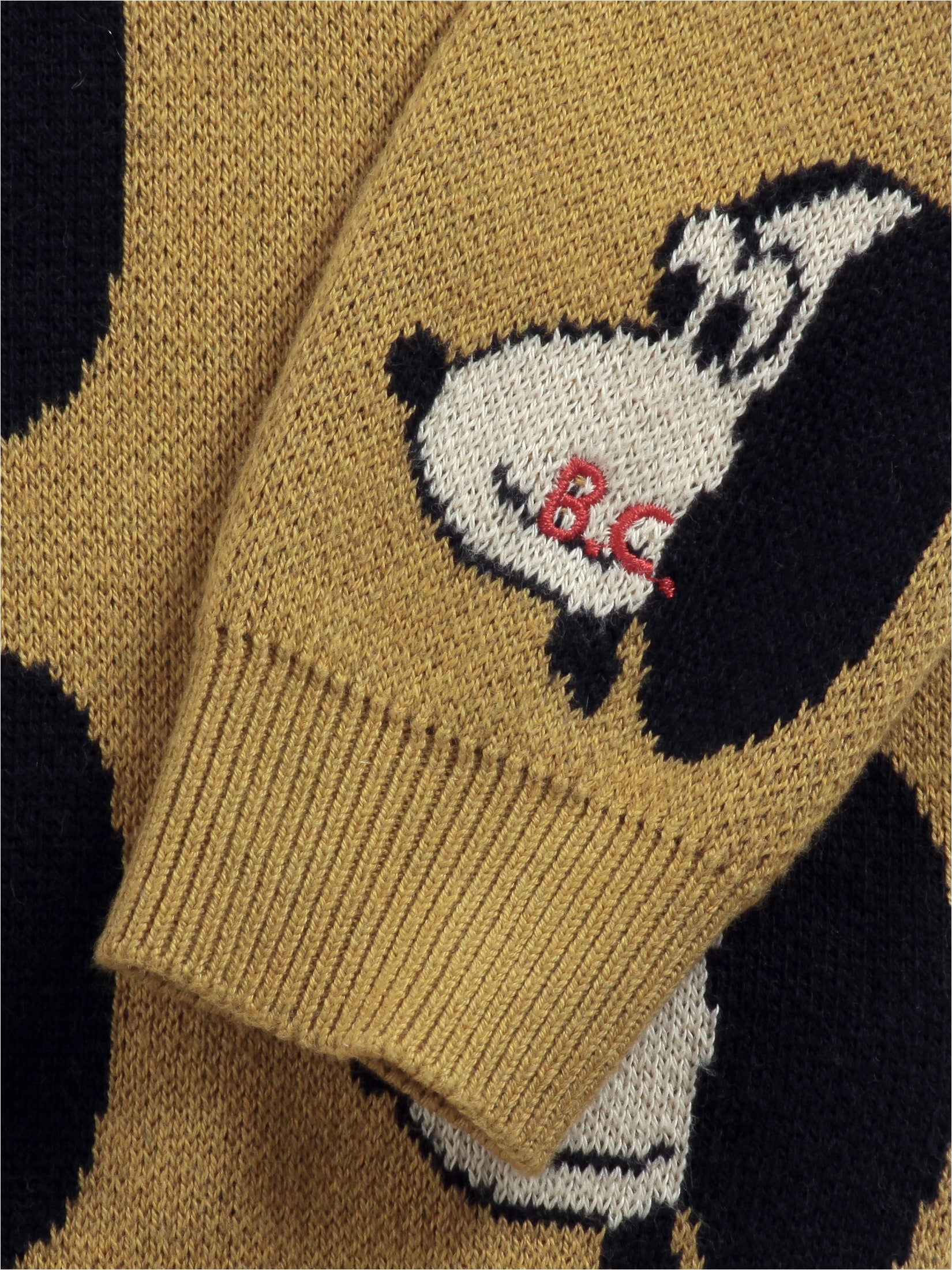 Bobo choses doggie all over knitted baby jumper