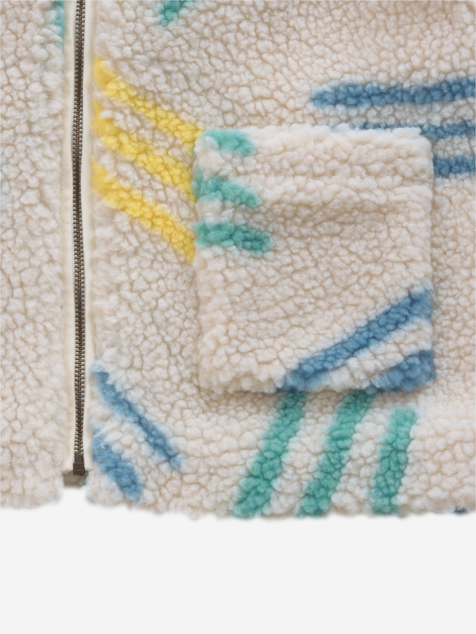 bobo choses scratch all over sherpa jacket