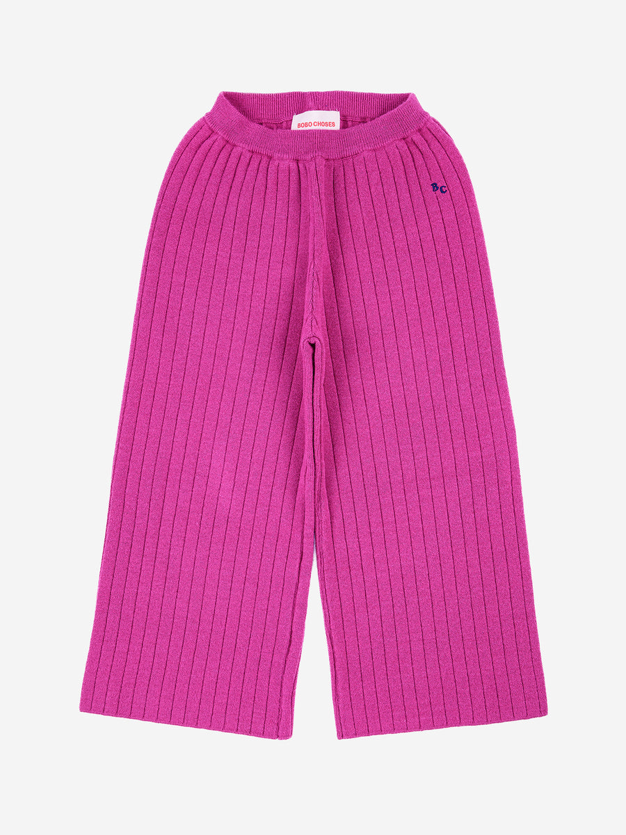 Bobo rib knit culotte pant