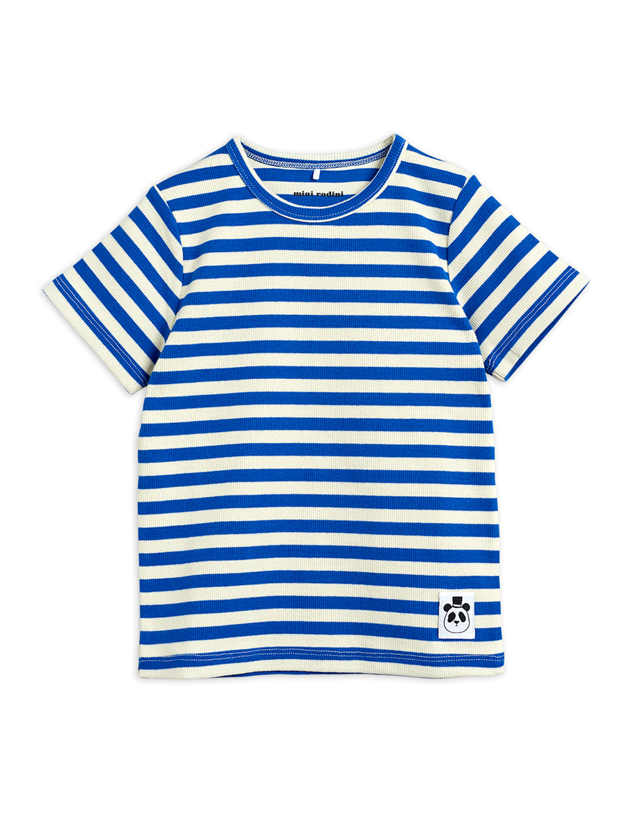 Mini Rodini Stripe rib ss tee