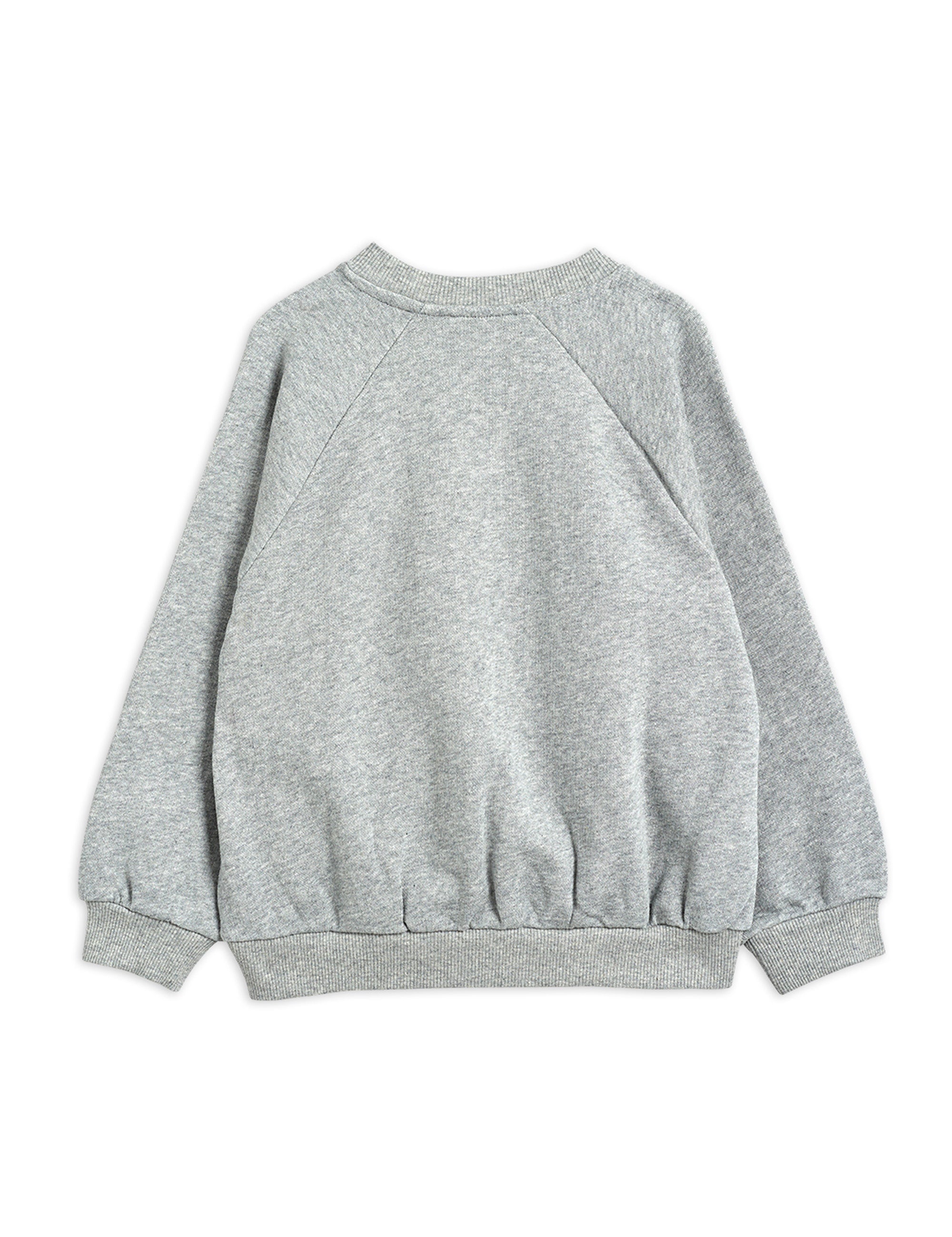 Mini Rodini Cat and Panda Sweatshirt Grey Melange MR