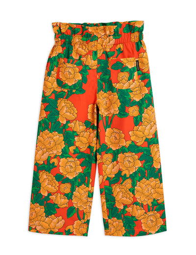 Mini Rodini Peonies Woven Paper Bag Trousers