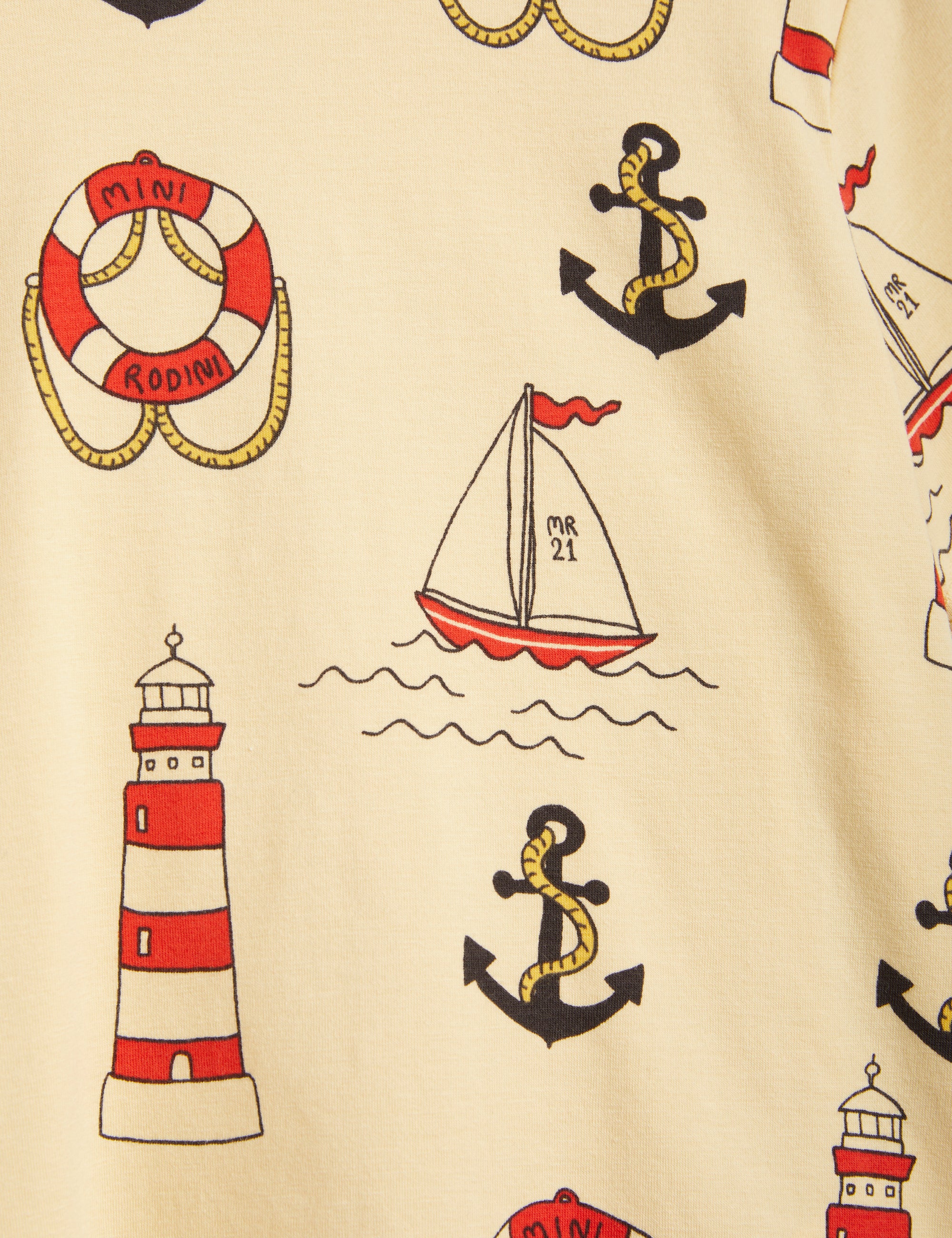 Mini Rodini Lighthouse aop Tee