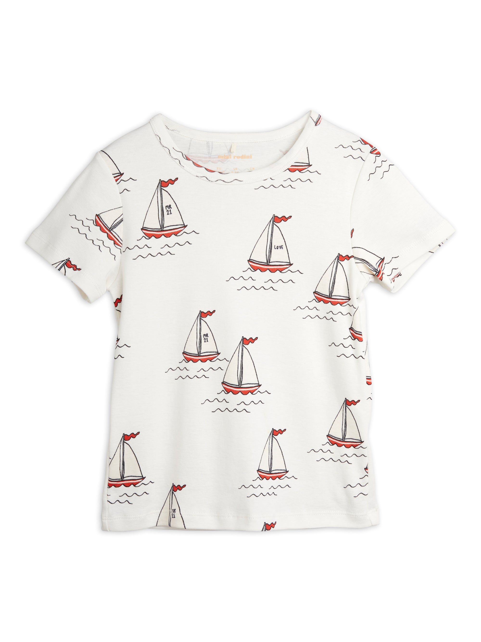 Mini Rodini Sailing Boats aop Tee NFS