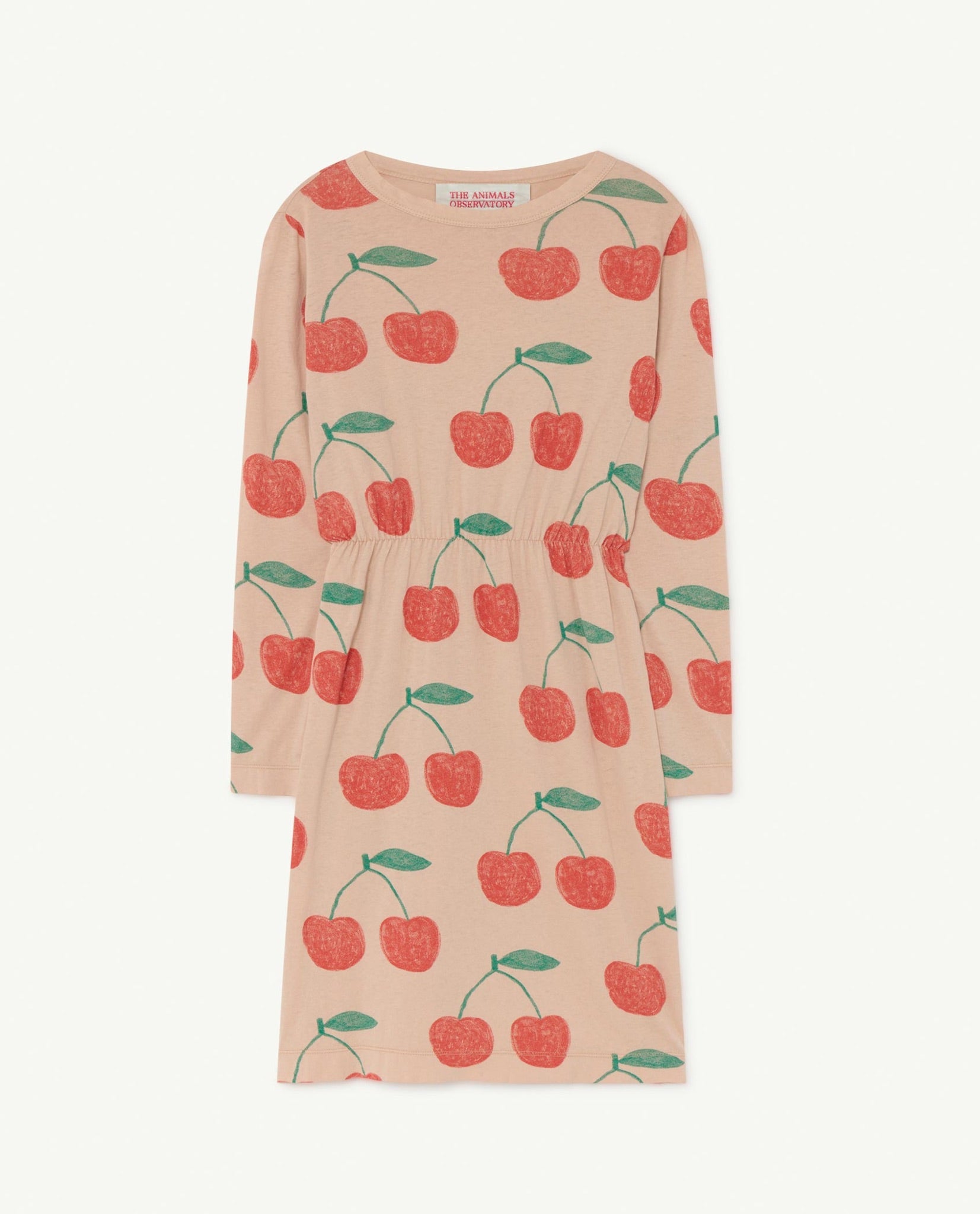 The Animals Observatory soft pink cherries crab dress
