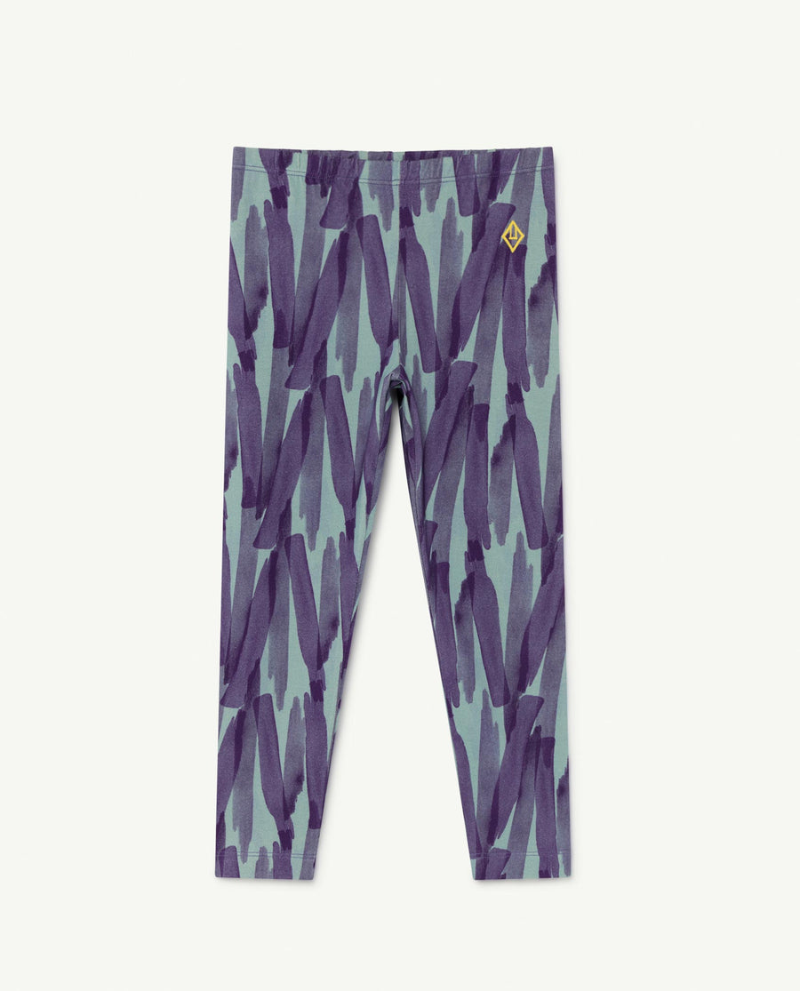 The Animals Observatory blue lines penguin kids leggings