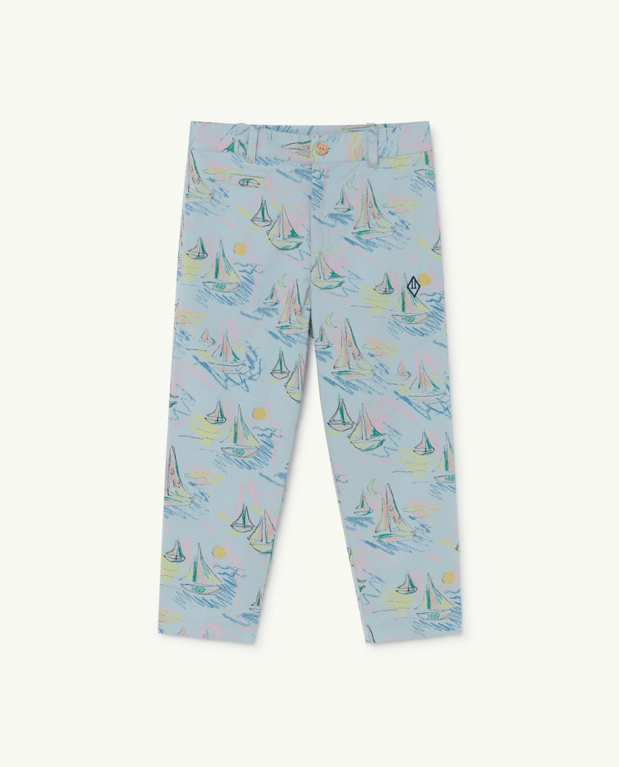 The Animals Observatory blue soft blue boats camel kids trousers