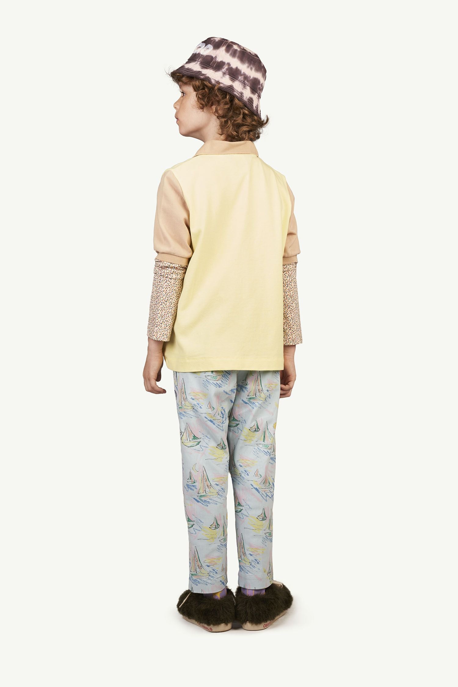 The Animals Observatory blue soft blue boats camel kids trousers