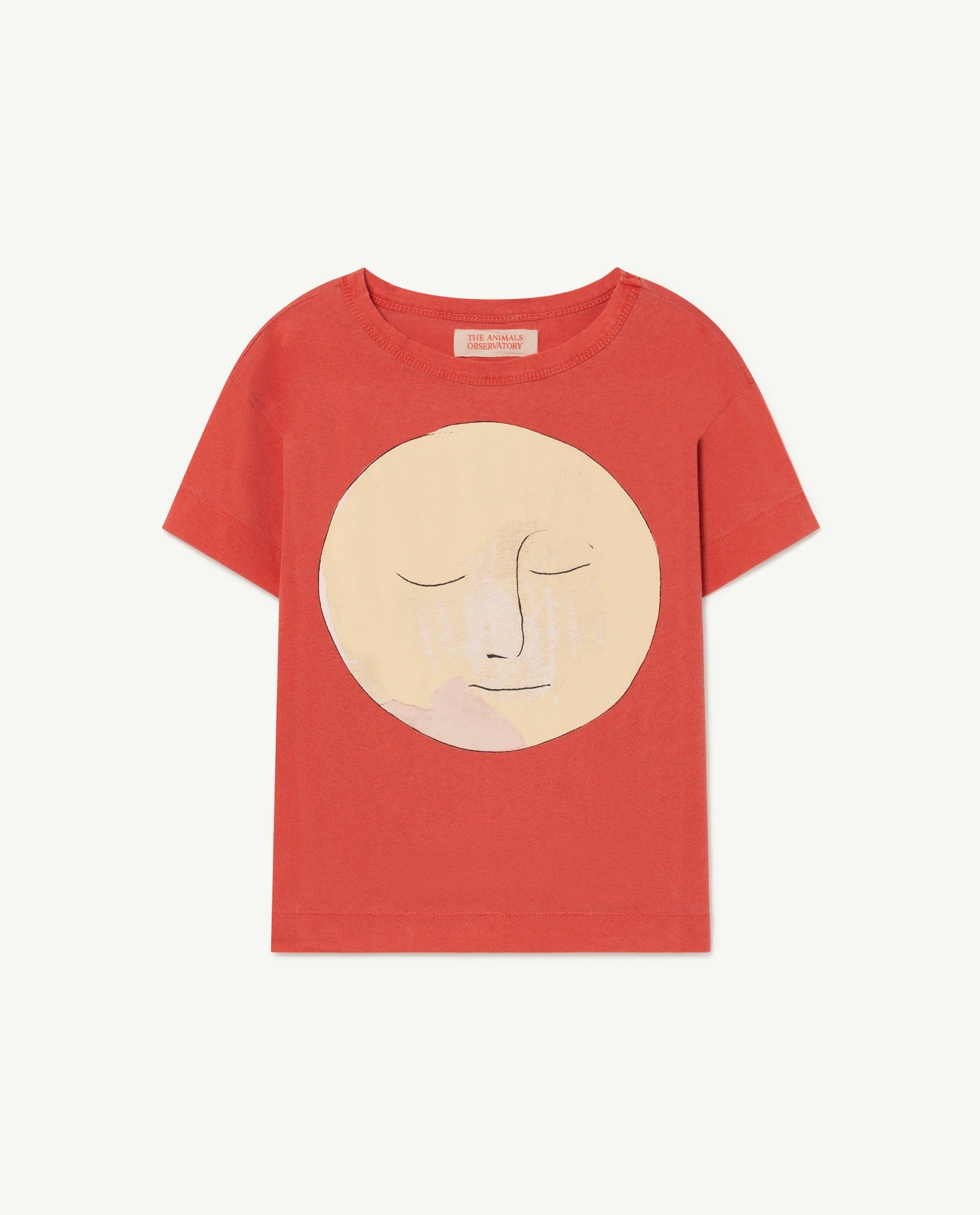 The Animals Observatory ROOSTER KIDS T-SHIRT red moon