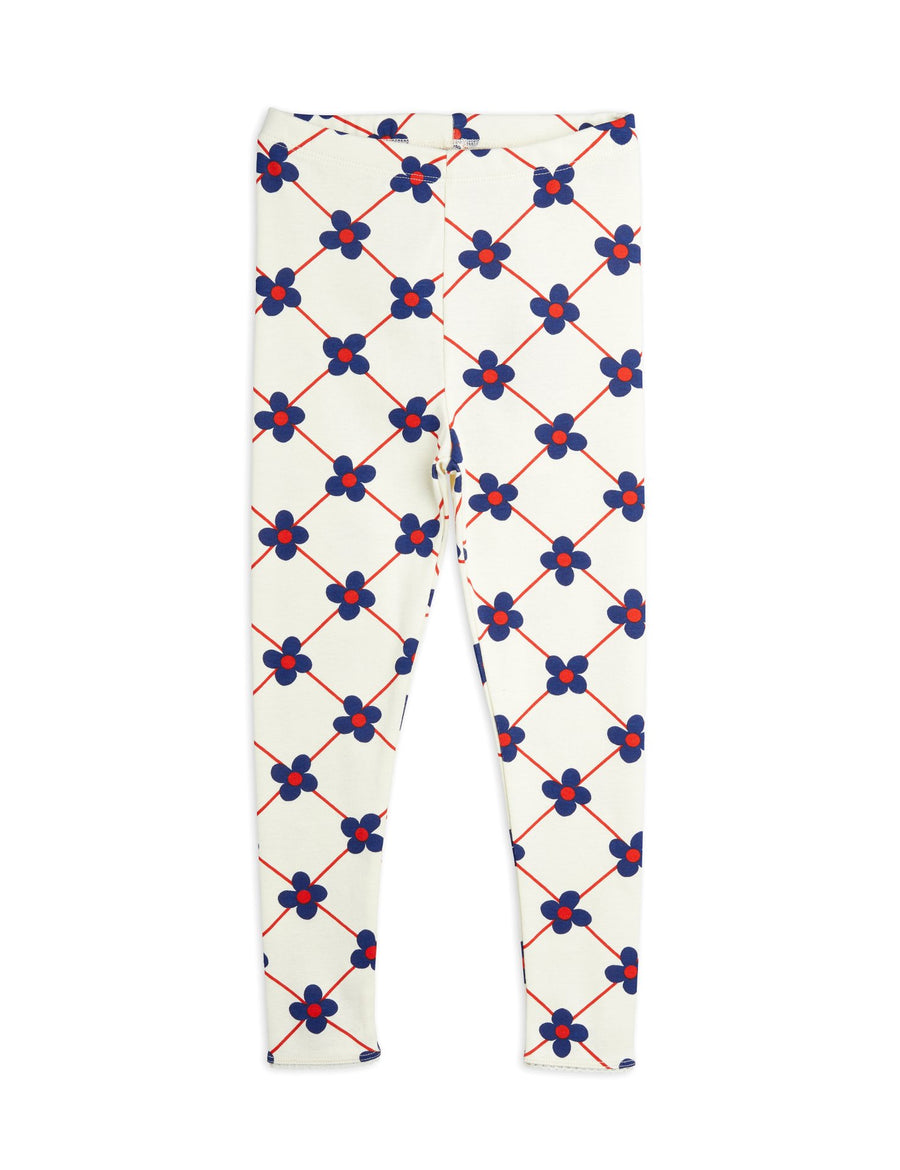 Mini Rodini Flower Check Leggings NFS
