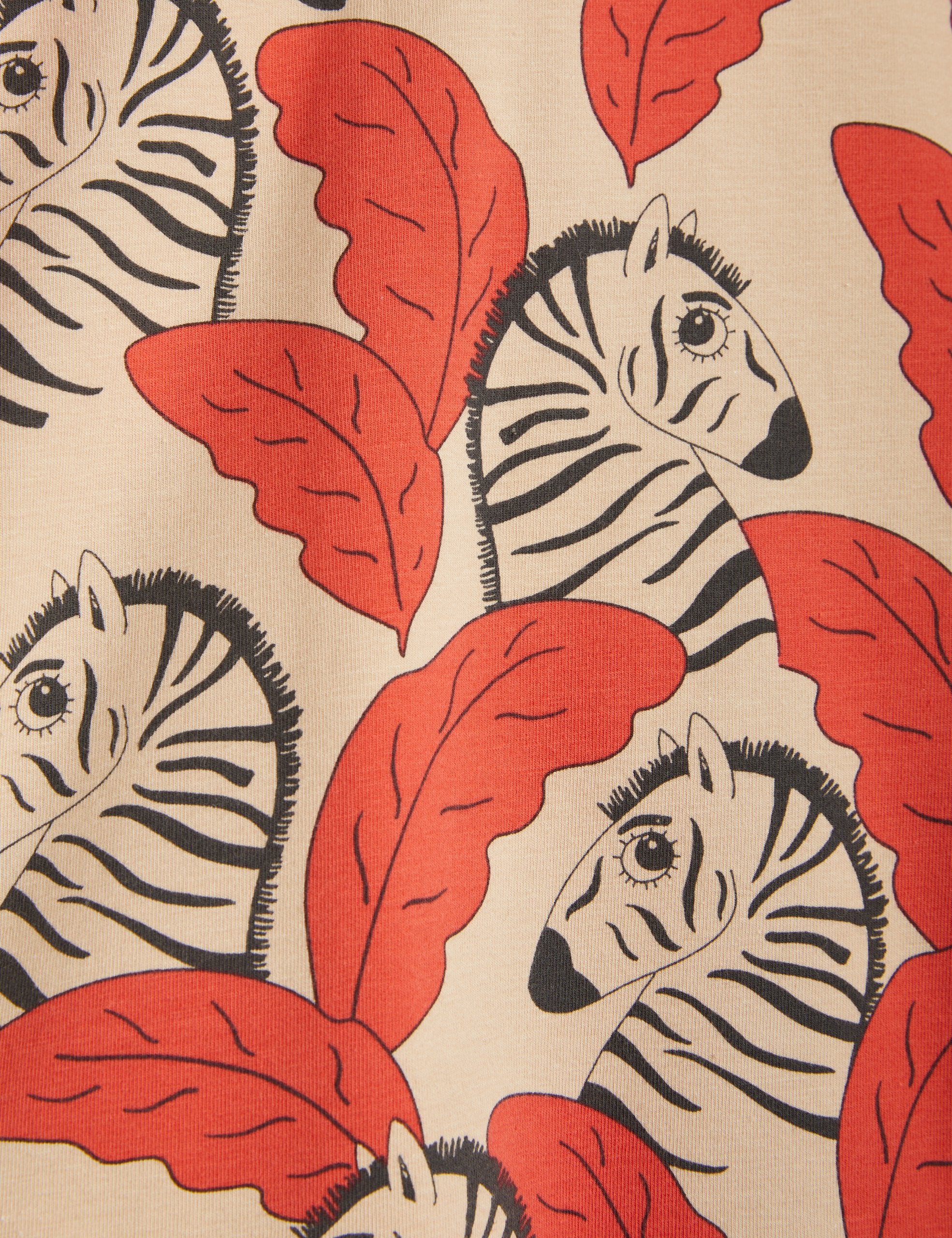 Mini Rodini Zebra aop Tee