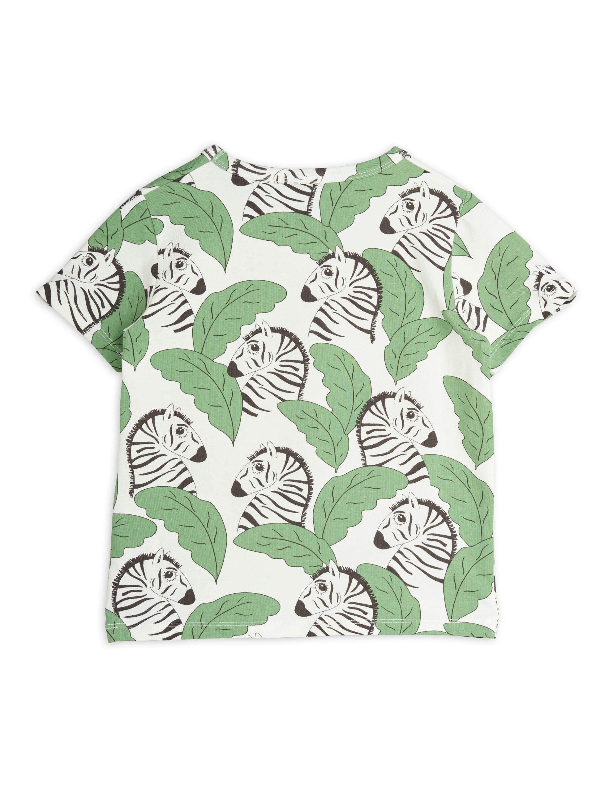Mini Rodini zebras aop Green Tee