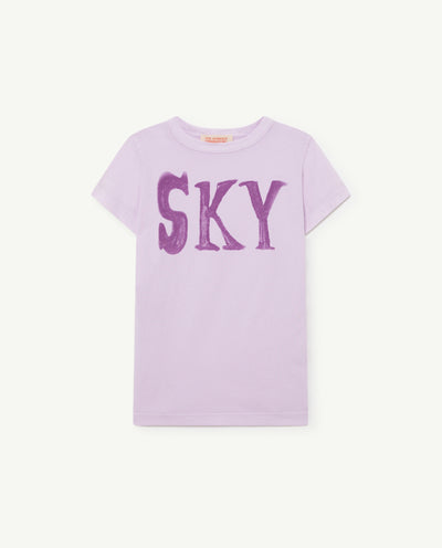 The Animals Observatory Hippo Kids T-Shirt Lilac Sky