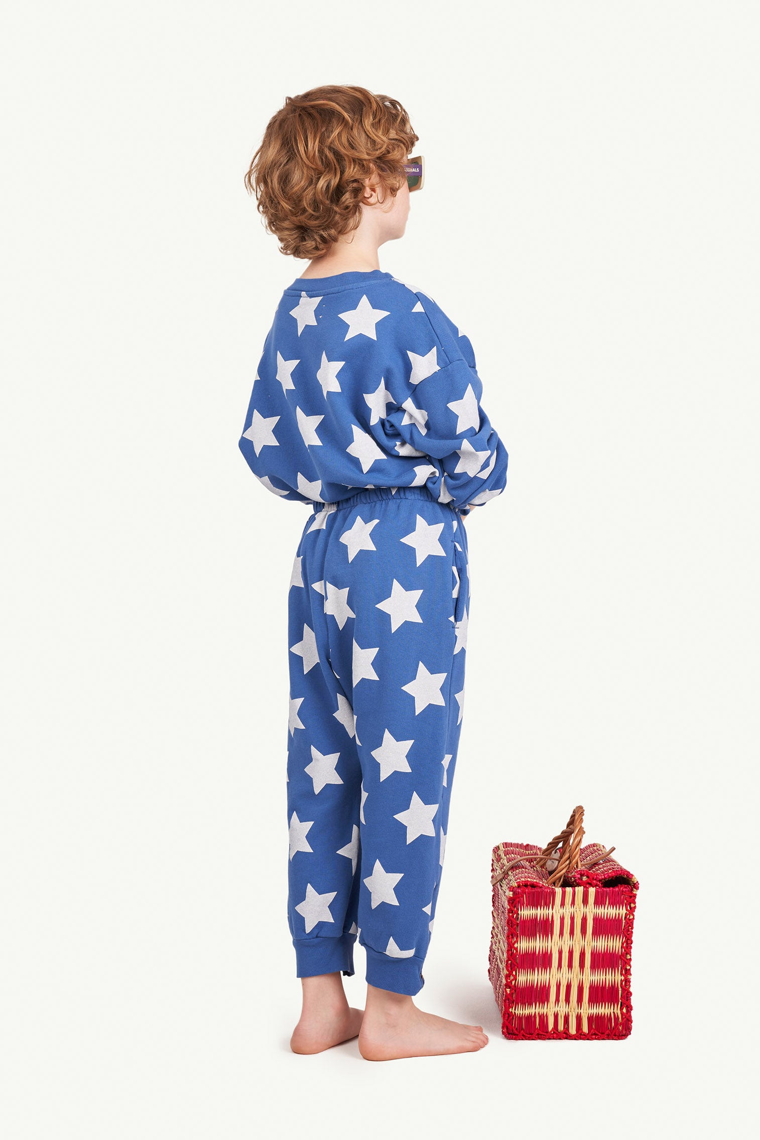 The Animal Observatory big bear sweatshirt blue stars