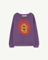 The Animals Observatory big bear sweatshirt Purple Lion