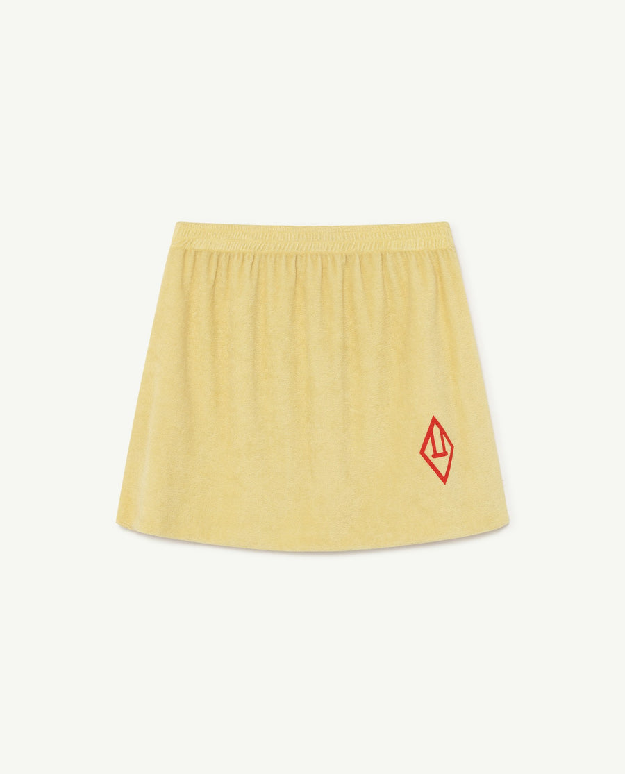 The Animals Observatory wombat kids skirt yellow logo