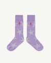 The Animals Observatory Stars kids socks Lavand Logo Purple