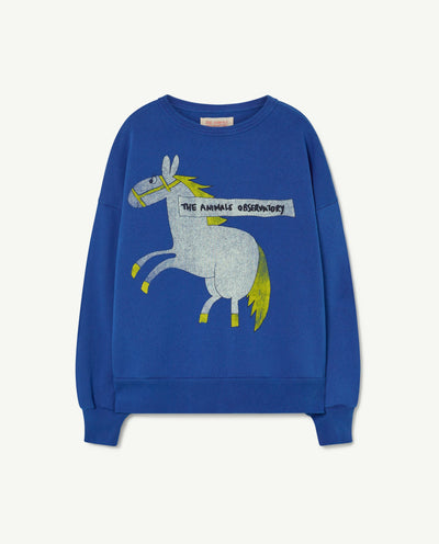 The Animals Observatory Bear Sweatshirt Horse Deep Blue