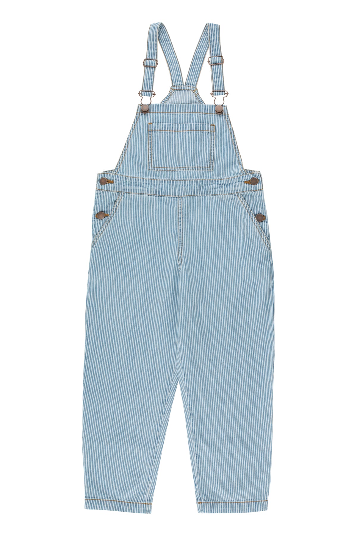 Tiny Cottons Striped Denim Dungaree