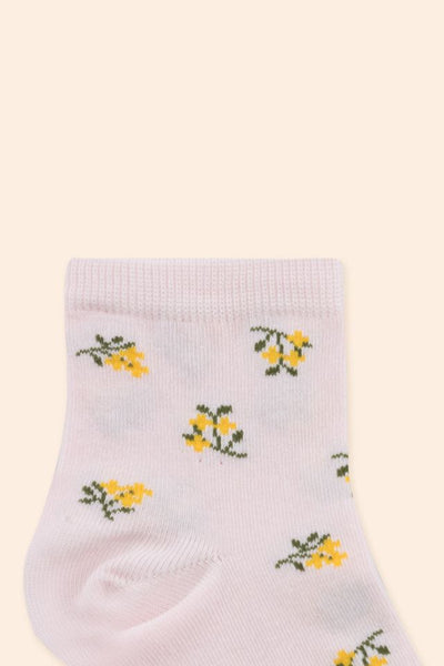 Tiny Cottons Flowers quarter socks