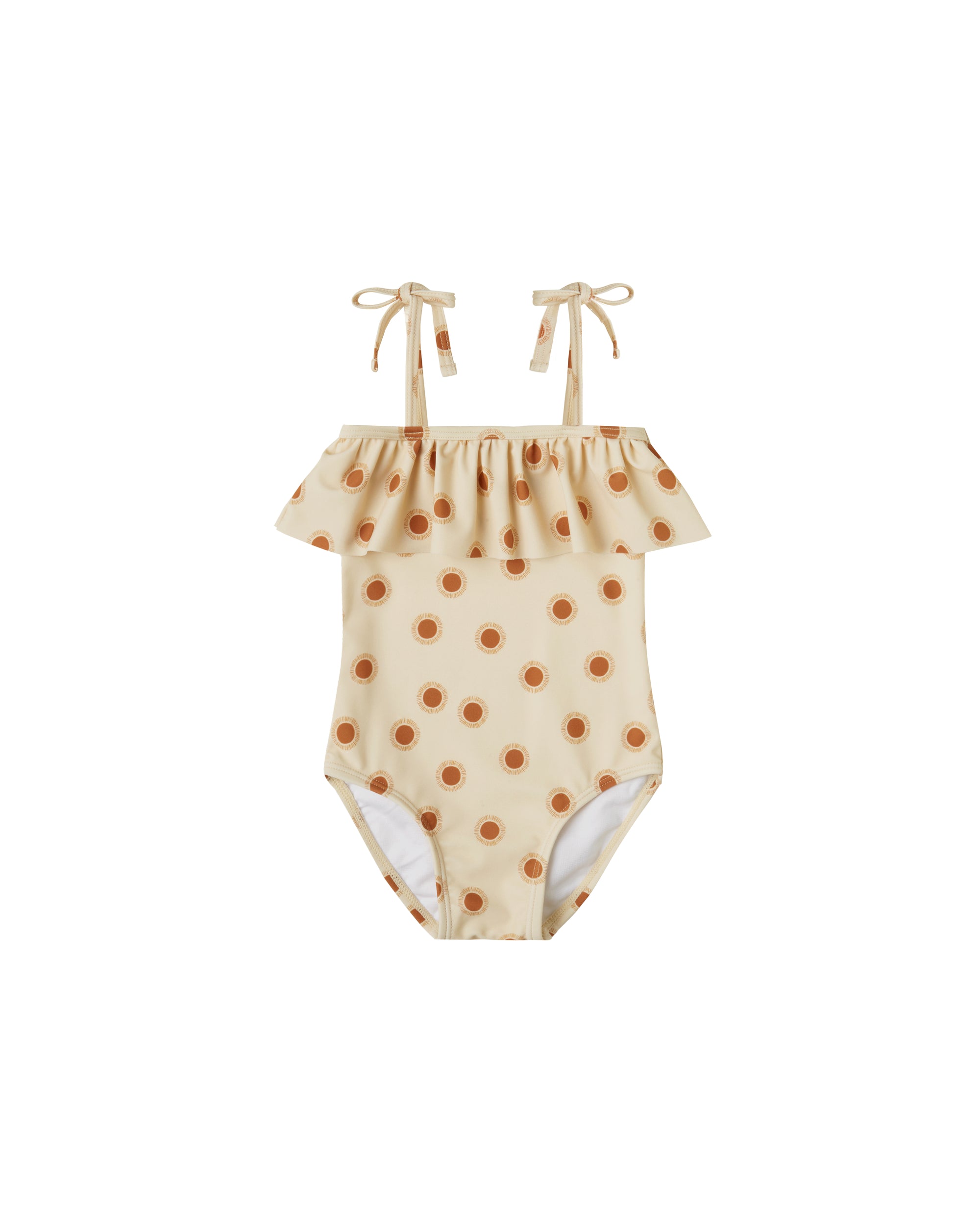 Rylee + Cru Tie Ruffle one Piece - Suns