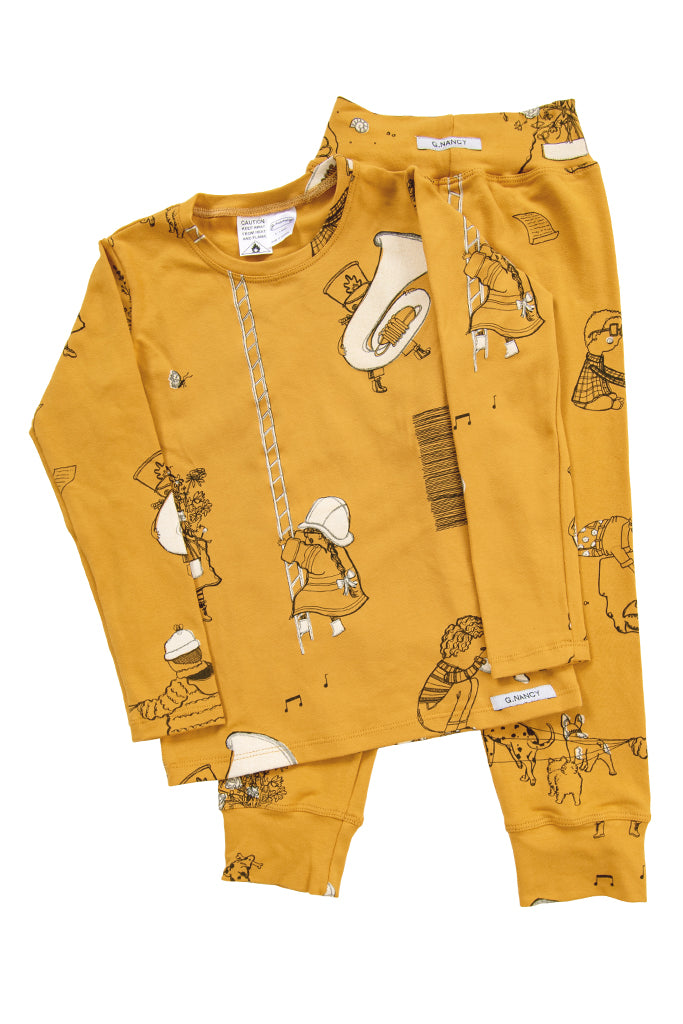 G.Nancy 'When I Grow Up' Long PJ Set - Honey