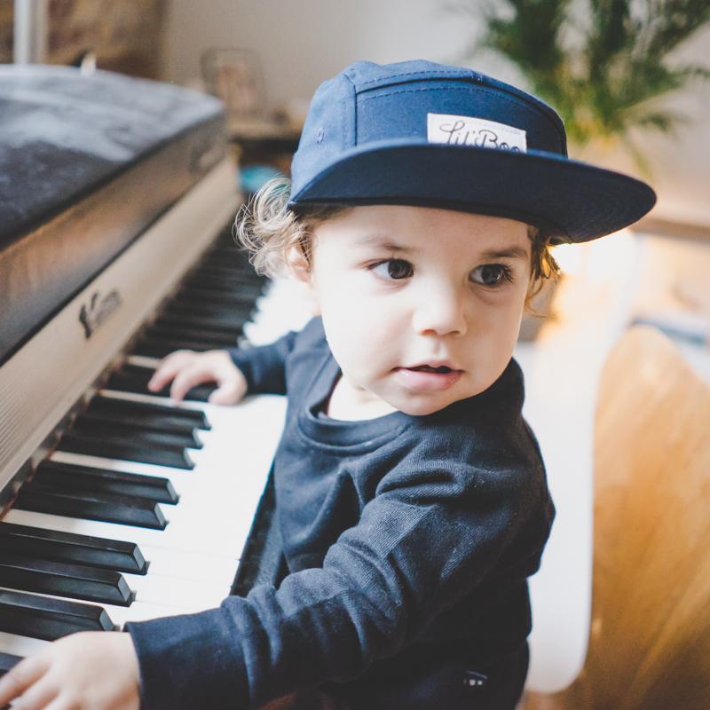 Lil Boo block Navy 5 panel