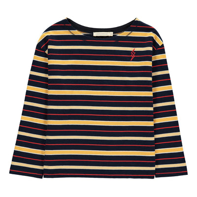 Hundred Pieces Flash Long Sleeve Striped T-shirt